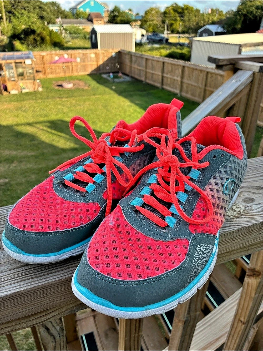 Champion Athletic Sneakers in Red & Gray